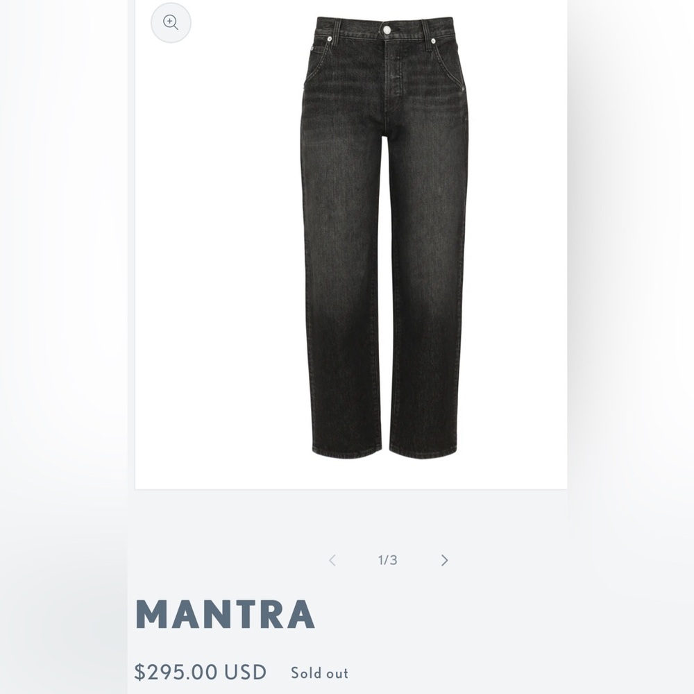 AG Adriano Goldschmied Daily Blue, Size 26, Mantra jeans in Onxy Black, NWT